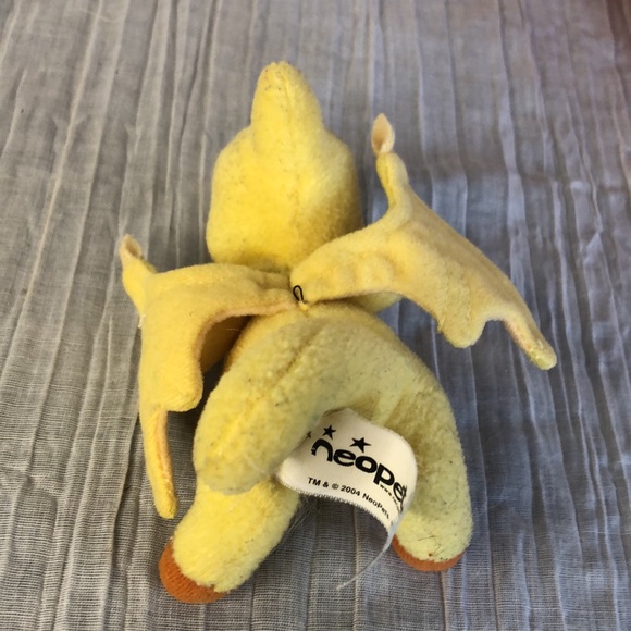Vintage 90s POKEMON speaking plastic PSYDUCK & NEOPETS stuffed SHOYRU lot of 2 - Picture 8 of 10